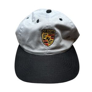 Vintage Porsche Snapback Gray & Black Hat